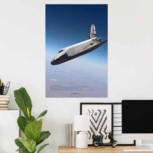 Soviet Space Icon: Buran Reentry ポスター (ホームオフィス)