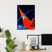 Soviet space poster propaganda ポスター (ホームオフィス)