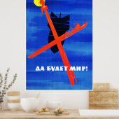 Soviet Space Propaganda Poster ポスター (キッチン)