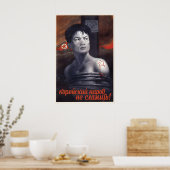 Soviet support poster The Korean people will not ポスター (キッチン)