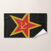 Soviet Union Communist Star Flag ハンドタオル (ハンドタオル)