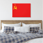 Soviet Union Flag, USSR, CCCP, Communism, Lenin キャンバスプリント (インサイチュ (寝室))