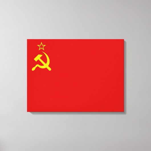 Soviet Union Flag, USSR, CCCP, Communism, Lenin キャンバスプリント (正面)