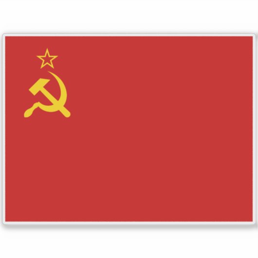 Soviet Union Flag, USSR, CCCP, Communism, Lenin シール (正面)