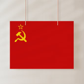 Soviet Union Flag, USSR, CCCP, Communism, Lenin フォトプリント