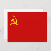 Soviet Union Flag, USSR, CCCP, Communism, Lenin ポストカード (正面/裏面)