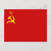 Soviet Union Flag, USSR, CCCP, Communism, Lenin ポストカード (正面)
