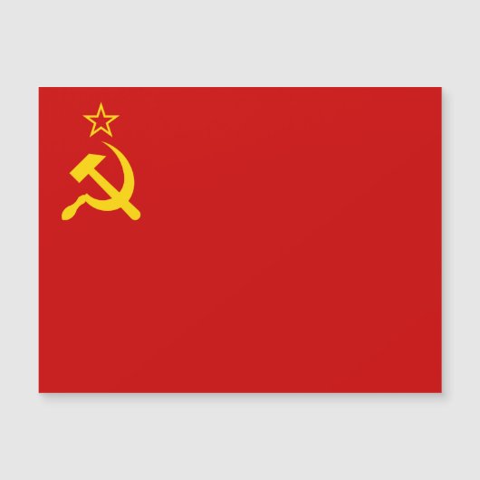Soviet Union Flag, USSR, CCCP, Communism, Lenin マグネット招待状 (正面)