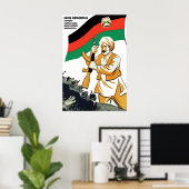 Soviet Union Propaganda Poster Turkmen ポスター (ホームオフィス)