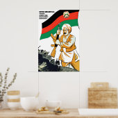 Soviet Union Propaganda Poster Turkmen ポスター (キッチン)