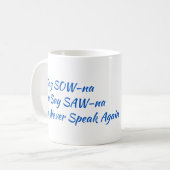 SOW-naフィンランドコーヒーマグ(11オンス)と申します コーヒーマグカップ (正面左)
