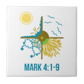 Sowerまたは4つの土-マルコによる福音書の喩え タイル (正面)