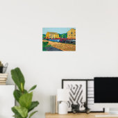 Sowerby Bridge Canal Basin アート ポスター (ホームオフィス)
