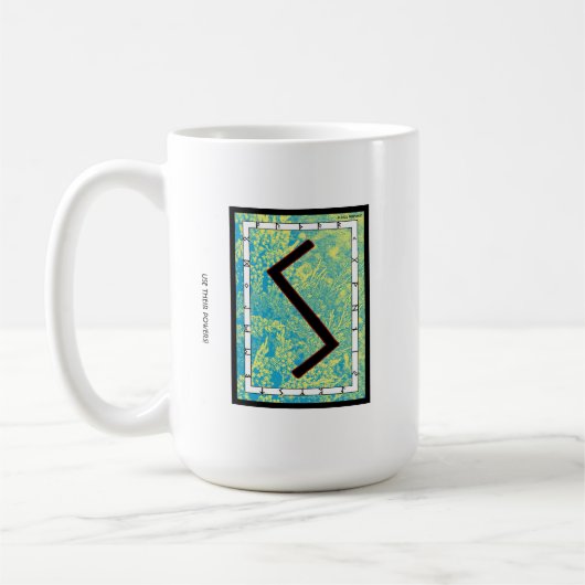 Sowilo Rune Mug – 成功! コーヒーマグカップ (左)
