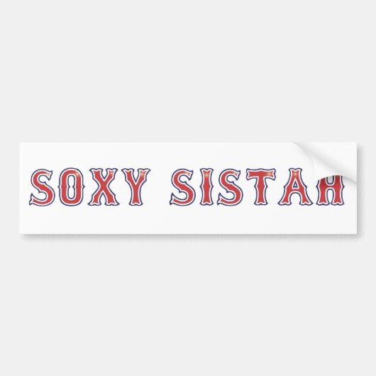 Soxy Sistahのバンパーステッカー バンパーステッカー (正面)