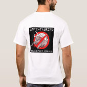 SOY ANTITAURINO ¿ALGUN PROBLEMA? Tシャツ (裏面)
