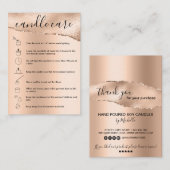 Soy Candleカー気にドロゴの追加バラ金ゴールド 名刺 (正面/裏面)