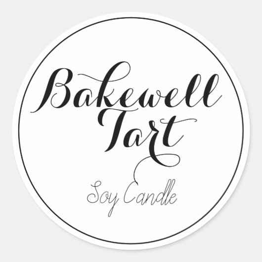 Soy Candleラベル ラウンドシール (正面)