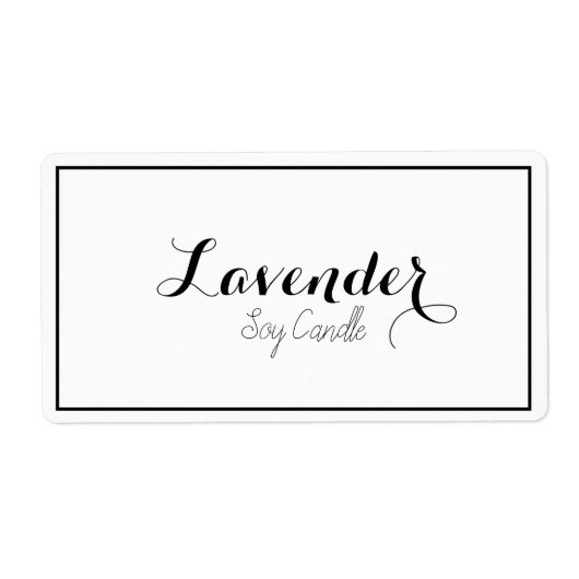 Soy Candleラベル ラベル (正面)