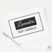 Soy Candleラベル 長方形シール (封筒)