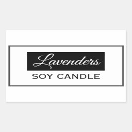 Soy Candleラベル 長方形シール