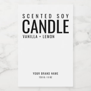 Soy Candle包装化粧品白ラベル フードラベル