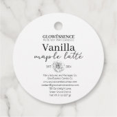 Soy Candle Label Flower フェイバータグ (裏面)