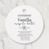 Soy Candle Label Flower フェイバータグ (正面)