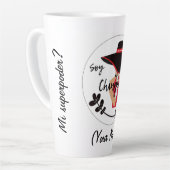 Soy Chingona Add Name（大豆チンゴナの追加名） カフェラテマグ (左アングル)