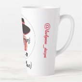 Soy Chingona Add Name（大豆チンゴナの追加名） カフェラテマグ (右)