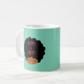 Soy feliz con mi pelo natural ~ NAPPY & HAPPY コーヒーマグカップ (正面左)