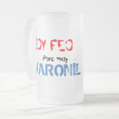 Soy feo pero muy varonil, mug フロストグラスビールジョッキ (正面左)