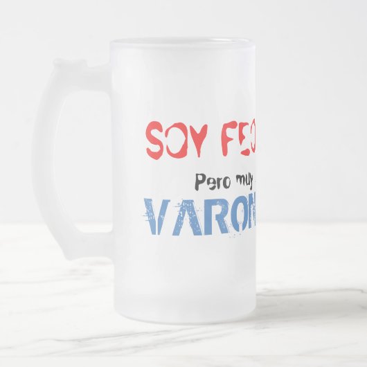 Soy feo pero muy varonil, mug フロストグラスビールジョッキ (左)