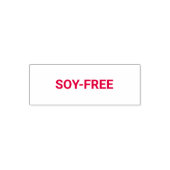 Soy-free Allergy Friendly セルフインキングスタンプ (デザイン)