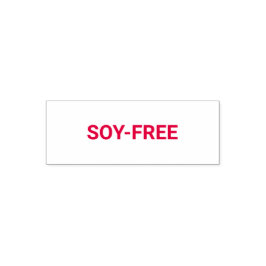 Soy-free Allergy Friendly セルフインキングスタンプ