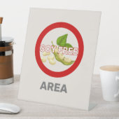 Soy Free Area Food カスタマイズ Algemaleアラート 台座サイン (インサイチュ)