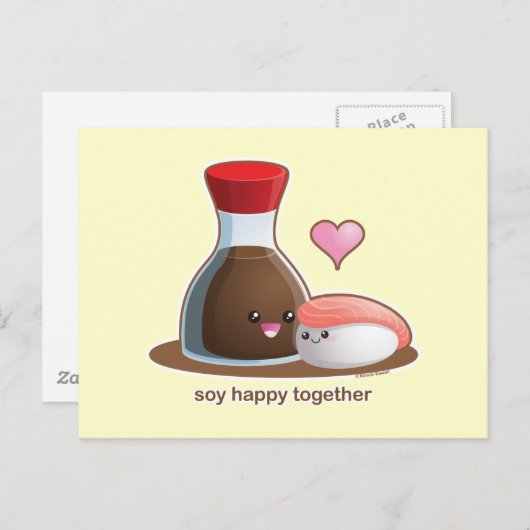 Soy Happy ポストカード (正面/裏面)