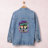 Soy Happy Together – かわいい寿司カップル デニムジャケット (ハンガー)