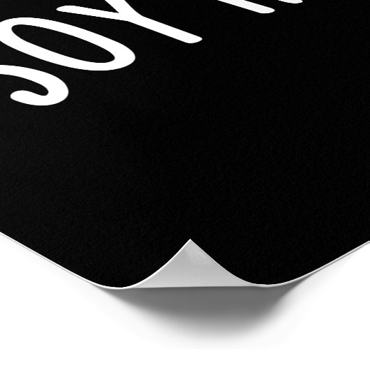 Soy Happy Together Soy Sauce Pun Dark BG ポスター (角)