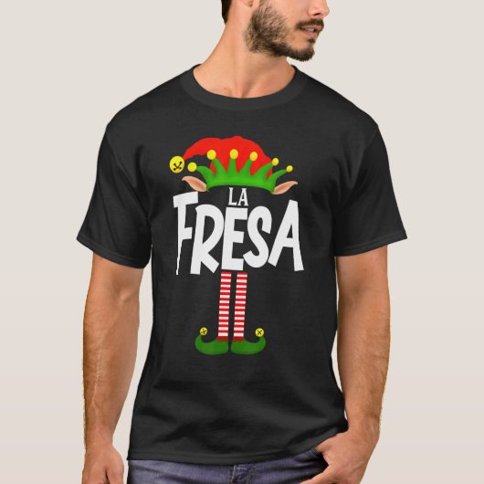 Soy La Fresa Elf Family Group Matching In Spanish Tシャツ (正面)