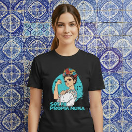 Soy Mi Propia Musaフラワークラウン権限メキシコ Tシャツ