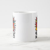 Soy Mujerラテンアメリカ系女性Chingona-はっきりした Formedラテンアメリカ系女 ジャンボコーヒーマグカップ (正面)