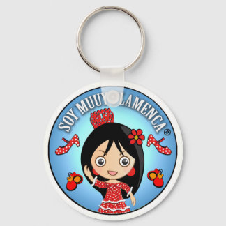 Soy Muuy Flamenca: Morena y Traje Gitana Rojo キーホルダー