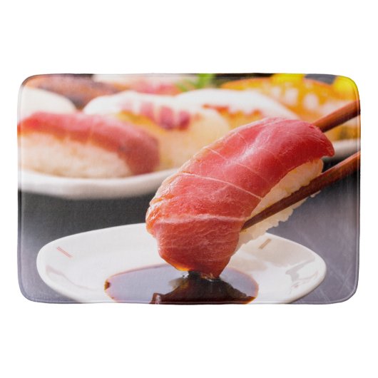 Soy Sauce Moment Bath Mat – SUSHIMI Collection バスマット (正面)