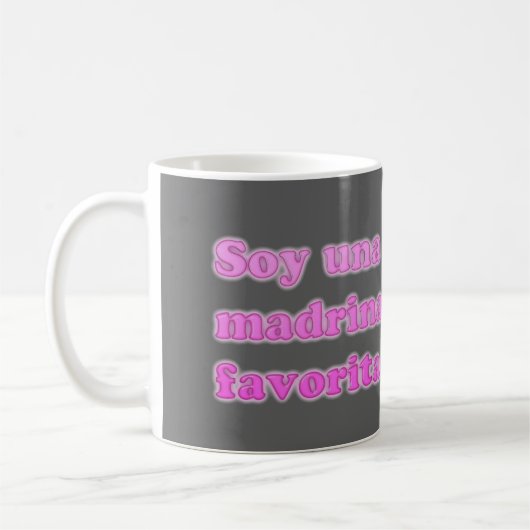 Soy Una Madrina Favorita コーヒーマグカップ (左)