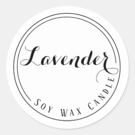 Soy Wax Candleラベル ラウンドシール