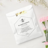 Soy Wax Label Honeycomb Bee Hexagon フェイバーバッグ (封をした状態)