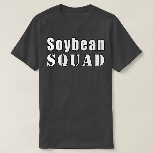 Soybean Squad Farmer Funny Soybeans   Tシャツ (デザイン正面)