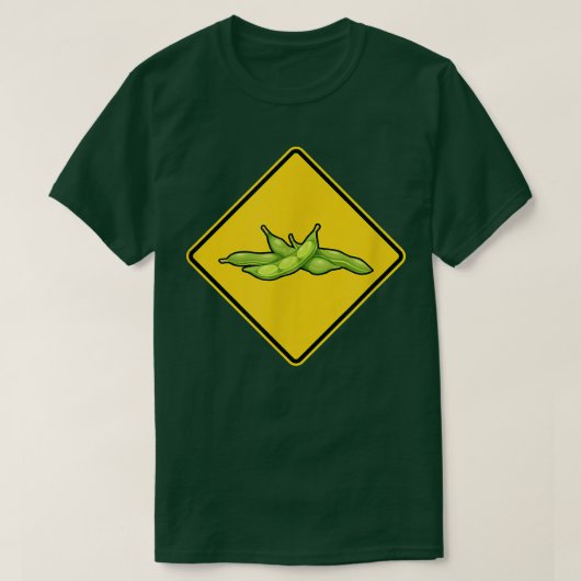 Soybean Warning Sign Farmer Funny Soybeans T-Shirt Tシャツ (デザイン正面)