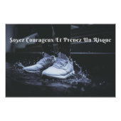"Soyez Courageux" Affiche Murale Citation Positive ポスター (正面)